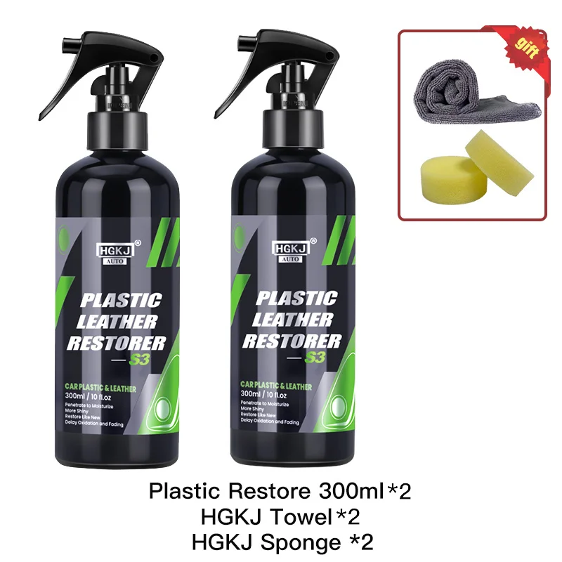300ML Car Plastic Leather Restorer Liquid
